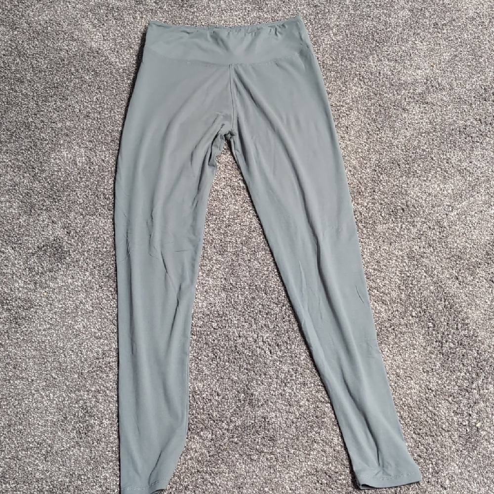 Women's Light Gray High-Waist Leggings